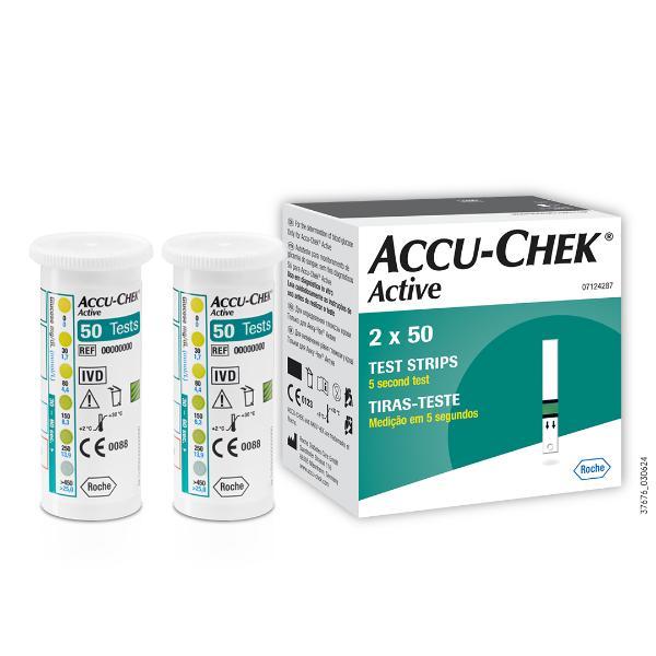 Accu Chek Active Strips 100's