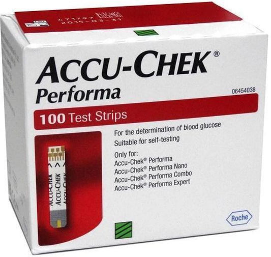 Accu Chek Perfoma Strips 100's