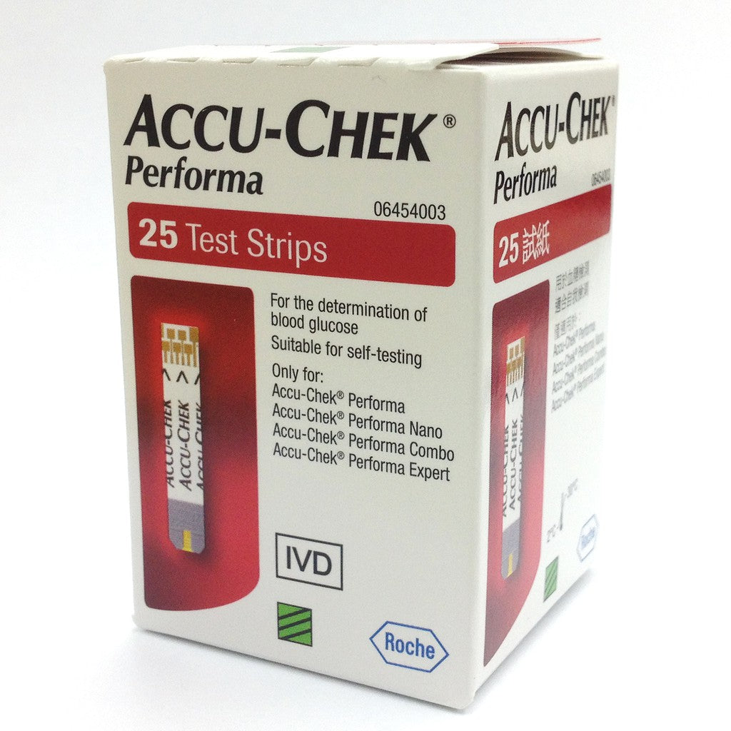 Accu Chek Perfoma Strips 25's